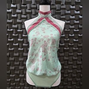 Free people floral combo bodysuit